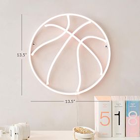 Blush Basketball Neon Wall Light (14")