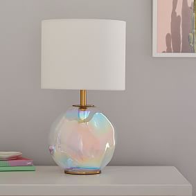 Iridescent Globe Table Lamp (18")