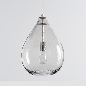 Oversized Glass Waterdrop Pendant (9")