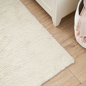 Ribbed Wool Rug - Ivory