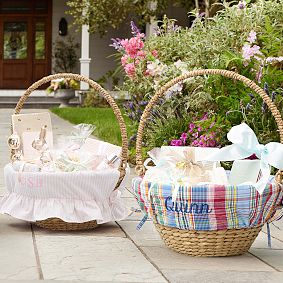 Washed Ruffle Stripe Easter Liner