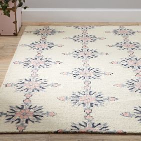 Floral Geo Recycled Wool Rug