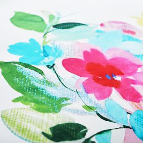 Hope for Flowers by Tracy Reese Organic Bright Bouquet Duvet Cover