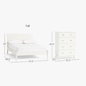 Keaton Bed &amp; 4-Drawer Dresser Set