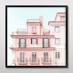 Minted® Pastel Pink House Framed Art by Heather Loriece