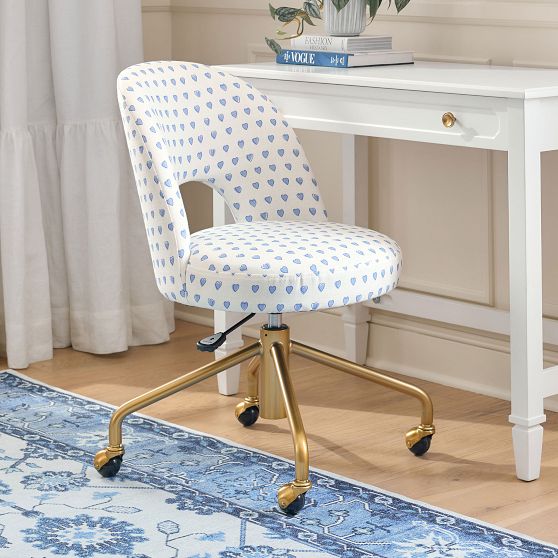 Snow Leopard Faux-Fur Wingback Chair| Desk Chair | Pottery Barn Teen