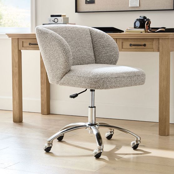 Snow Leopard Faux-Fur Wingback Chair| Desk Chair | Pottery Barn Teen
