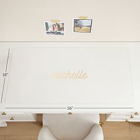 Personalized Clear Hard Acrylic Desk Mat
