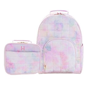 Gear-Up Marshmallow Rainbow Backpack &amp; Cold Pack Lunch Box Bundle