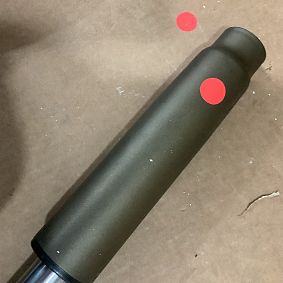 Open Box: Airgo Swivel Desk Chair - Faux Leather Caramel, Antique Bronze Base