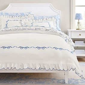 LoveShackFancy Bows Border Duvet Cover