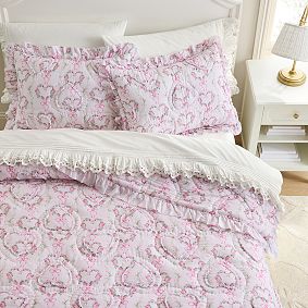 LoveShackFancy Floral Heart Quilt