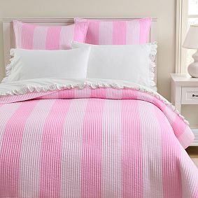Stoney Clover Lane Cabana Stripe Reversible Quilt