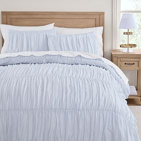 Voile Ruched Duvet Cover