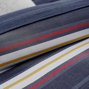 Bowline Stripe Organic Duvet Cover