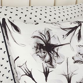 Monique Lhuillier Shadow Floral Sateen Duvet Cover