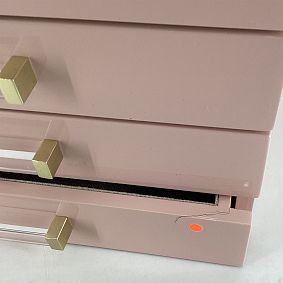 Open Box: Elle Lacquer Jewelry Display Box - Dusty Rose