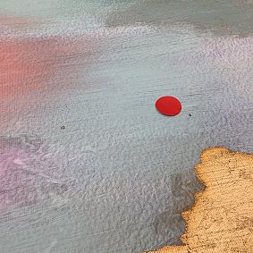 Open Box: Framed Abstract Art - Bright Pink