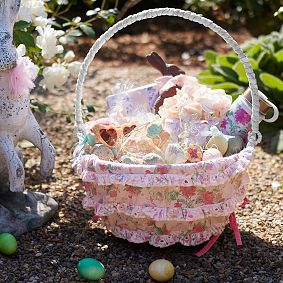 LoveShackFancy Cabbage Rose Easter Basket Liner