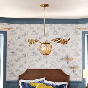 Harry Potter™ Golden Snitch™ Glass Globe Pendant