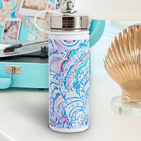Lilly Pulitzer Happy as a Clam Slim Water Bottle