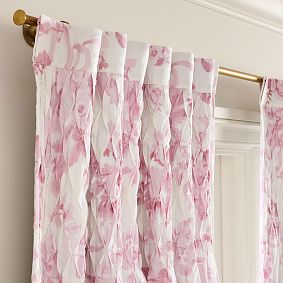 LoveShackFancy Smocked Damask Blackout Curtain
