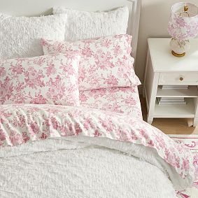 LoveShackFancy Garden Damask Flannel Sheet Set