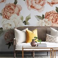 Summer Daze Peonies Peel & Stick Decal