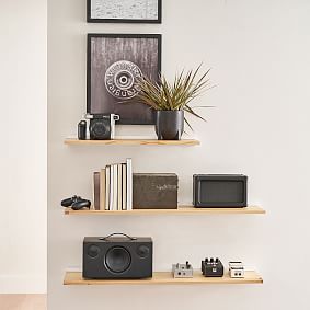 White Modern Wall Shelves (24"-36")