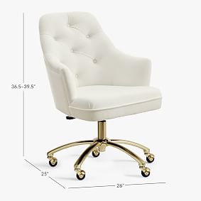 Tufted Swivel Desk Chair