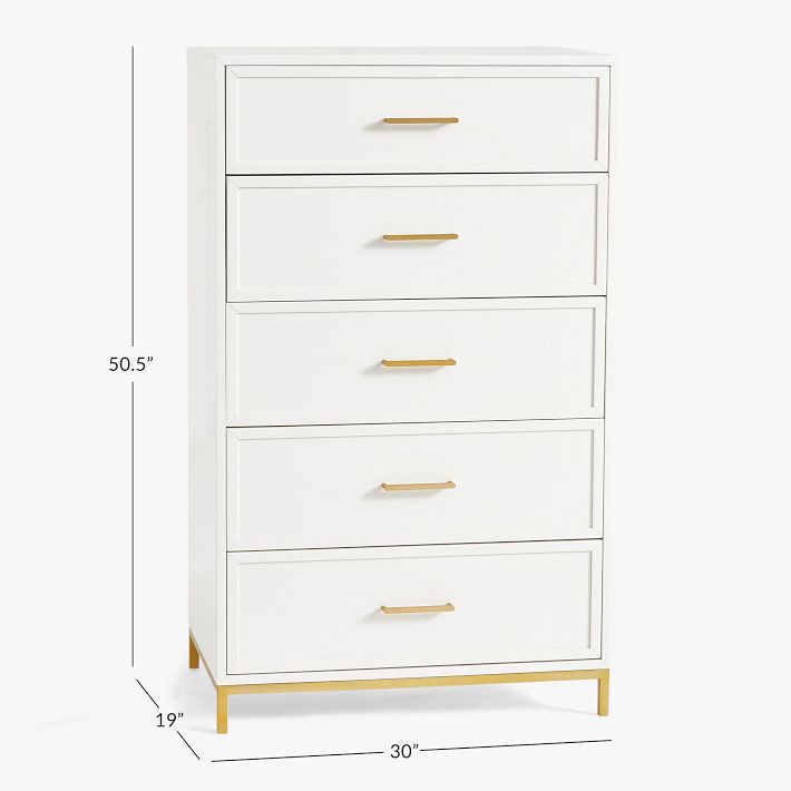 slim fit dress slacks Swedish Tall Chest – Blue with Gold Trim and Brass Hardware main image 0