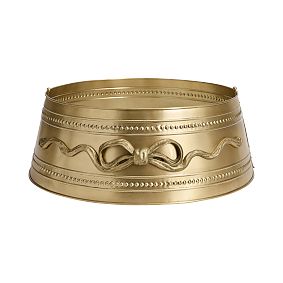 Open Box: LoveShackFancy Bow Collar Tree Skirt - Gold