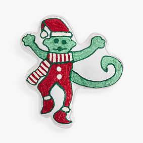 Open Box: Roller Rabbit Monkeymas Shaped Pillow - Multi