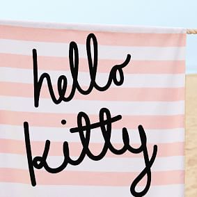 Hello Kitty® Striped Beach Towel UPF 50+