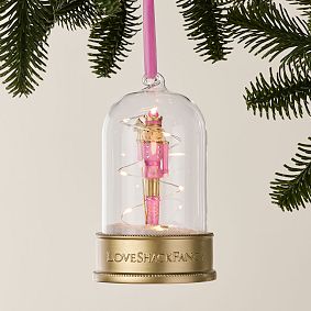 LoveShackFancy Light-Up Nutcracker Cloche Ornament