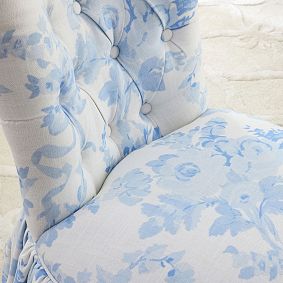 LoveShackFancyTufted Swivel Vanity Chair