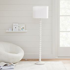 Naturalist Wood Ball Floor Lamp (60")