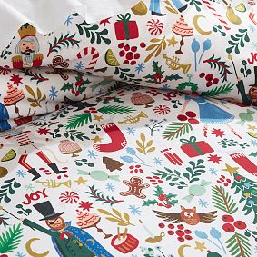 Rifle Paper Co. Nutcracker Organic Duvet Cover
