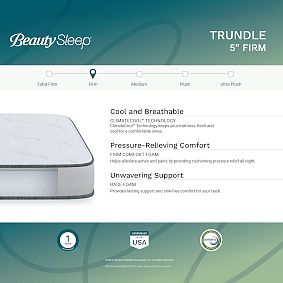 BeautySleep by Beautryrest® Trundle Firm Mattress (5"h) 