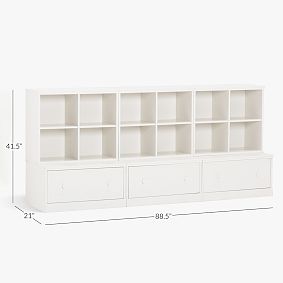 Cameron 12-Cube Organizer with Drawers (88.5")