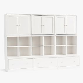 Cameron 12-Cube Organizer with Drawers and Cabinets (88.5")