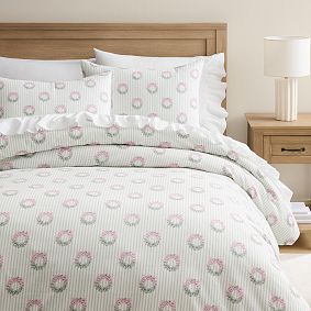 Georgia Wreath Flannel Duvet Cover