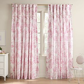 LoveShackFancy Smocked Damask Blackout Curtain