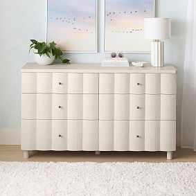 Fluted 6-Drawer Dresser (56w x 19d")