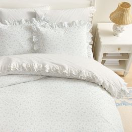 Parure De Draps Pottery Barn Teen Bette - Fleurie - Taille Réelle - Neuve Avec Étiquette