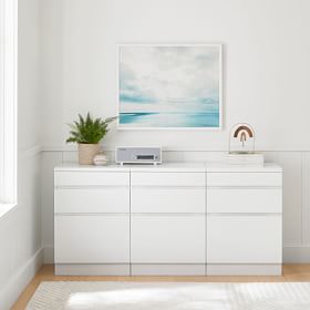 Bowen Triple Wide 3-Drawer Storage Cabinet | Pottery Barn Teen