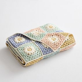 Daisy Crochet Throw