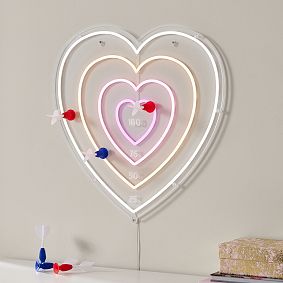 Heart Dartboard Neon