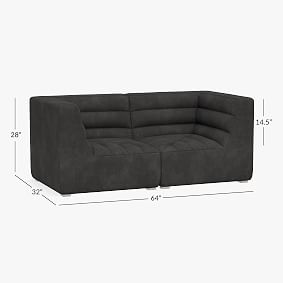 Hudson Lounge Loveseat Set (64")
