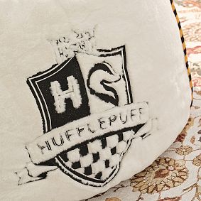 Large Harry Potter™ Hufflepuff™ Faux Fur Bean Bag Chair Slipcover Only